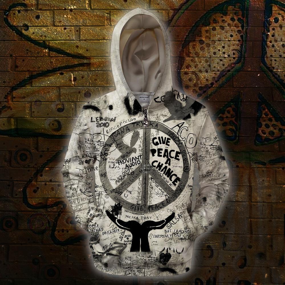 3D All Over Print American Hippie Hoodie-Apparel-HD09-Zipped Hoodie-S-Vibe Cosy™