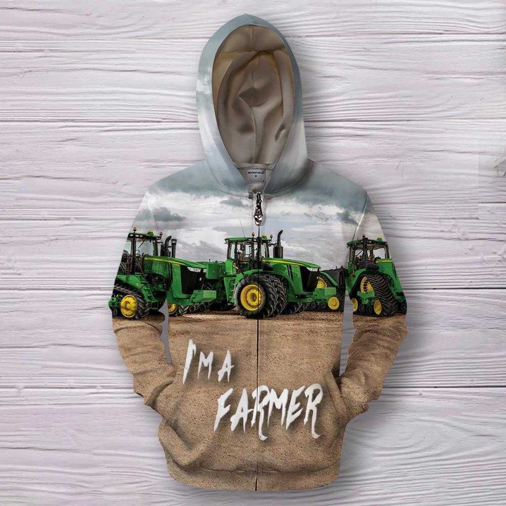 I am a Farmer Hoodie-Apparel-HD09-Zipped Hoodie-S-Vibe Cosy™