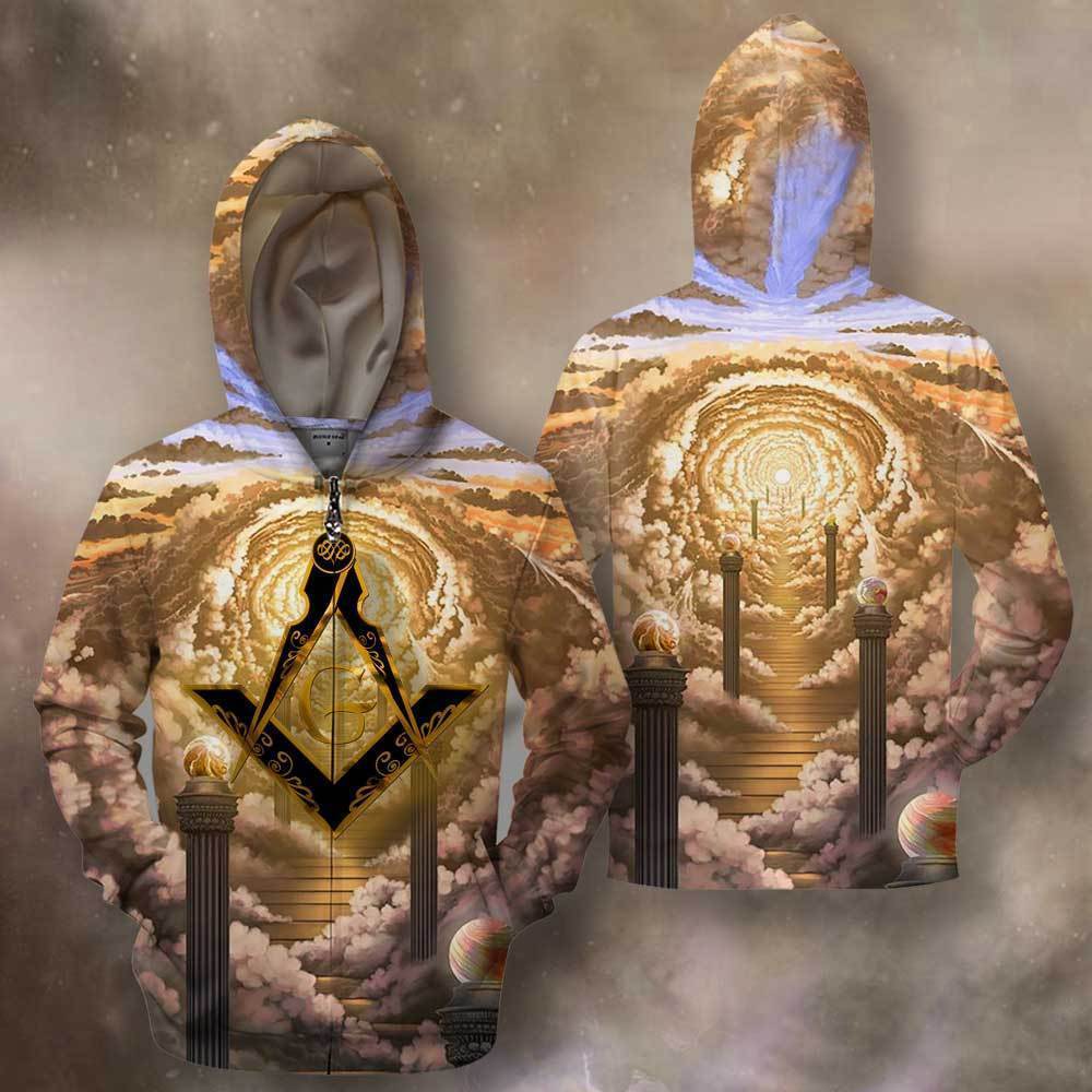 3D All Over Print Shattering Illusions Hoodie-Apparel-HD09-Zipped Hoodie-S-Vibe Cosy™