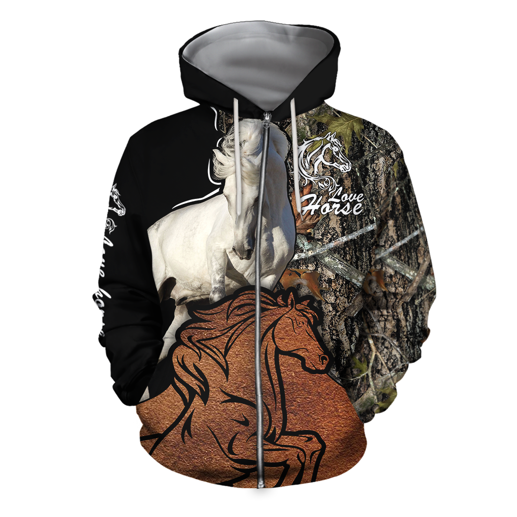 Beautiful Horse Shirt Muddy Design - Winter Set for Men and Women JJ101202-Apparel-NNK-Hoodie-S-Vibe Cosy™