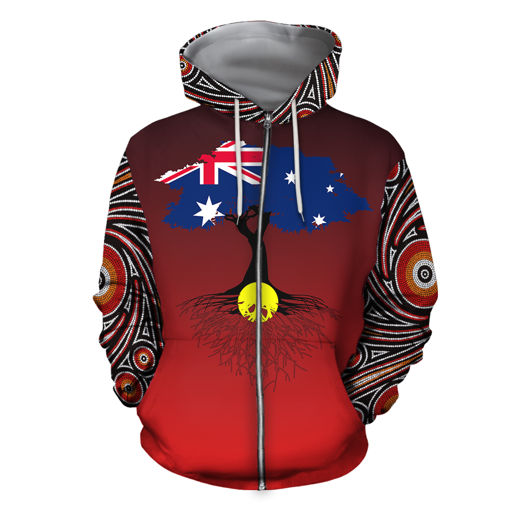 Australia Aboriginal 3D All Over Printed Hoodie Shirts JJ040402-Apparel-MP-Zipped Hoodie-S-Vibe Cosy™
