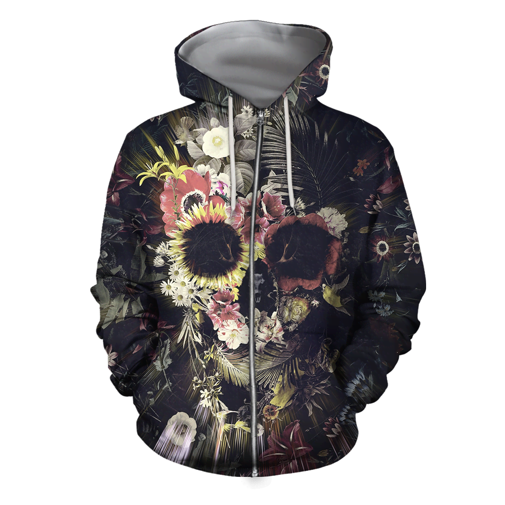 MEMENTO MORI HOODIE MP636-Apparel-MP-zip-up hoodie-S-Vibe Cosy™