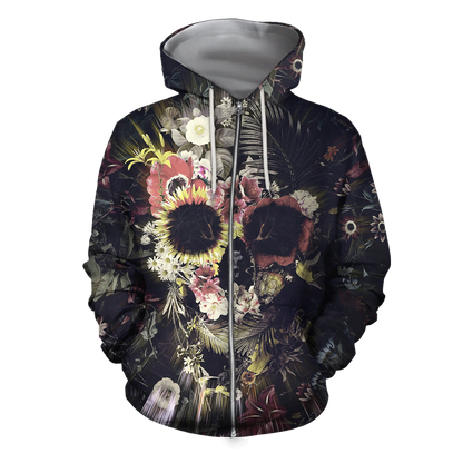 MEMENTO MORI HOODIE MP636-Apparel-MP-zip-up hoodie-S-Vibe Cosy™