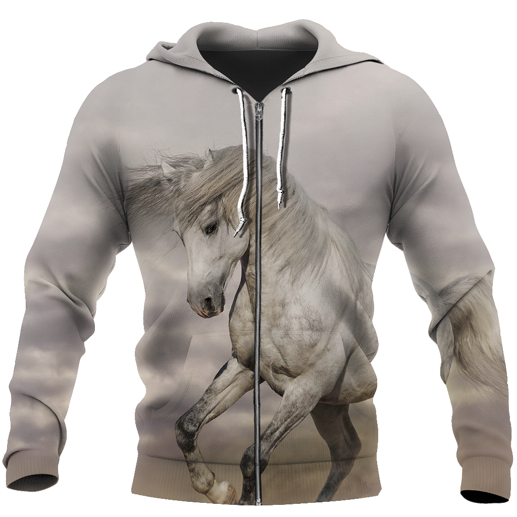 Dawn - Horse NTH220709-Apparel-NTH-ZIPPED HOODIE-S-Vibe Cosy™