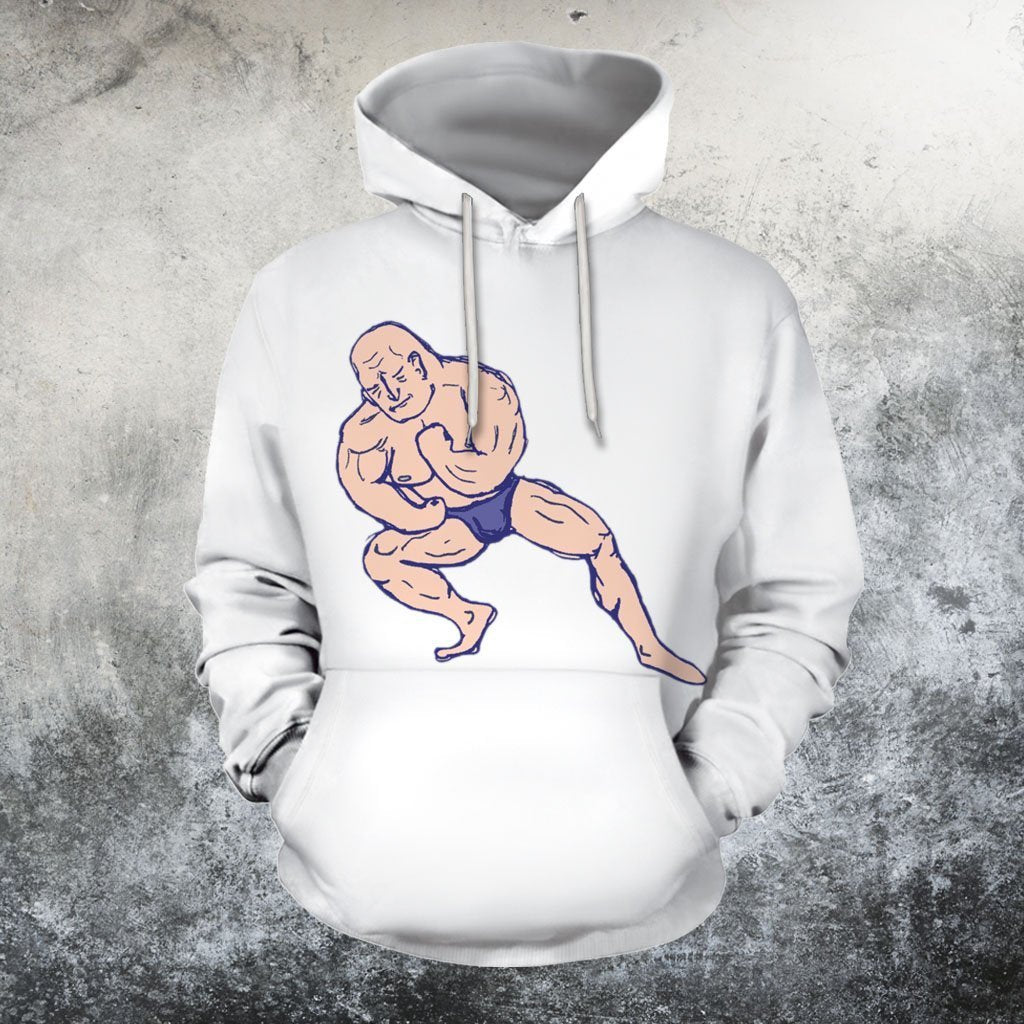 Flexin Doodle Hoodie-Apparel-GP Art-Hoodie-S-Vibe Cosy™