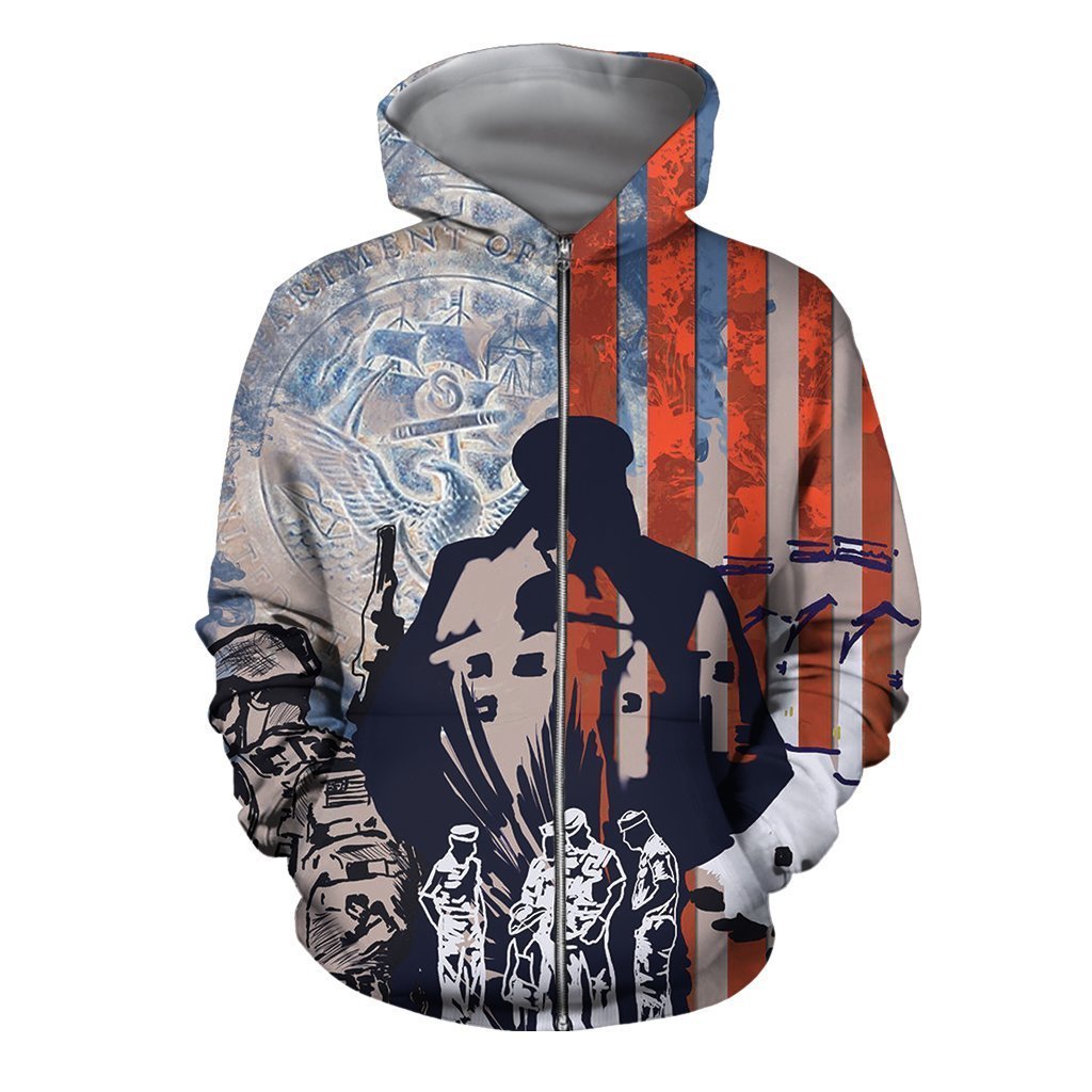 All Over Printed Navy Seal Canvas Shirts-Apparel-HP Arts-ZIPPED HOODIE-S-Vibe Cosy™