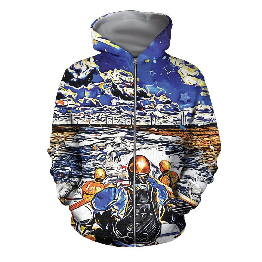 All Over Printed Us Border Patrol Shirts-Apparel-HP Arts-ZIPPED HOODIE-S-Vibe Cosy™