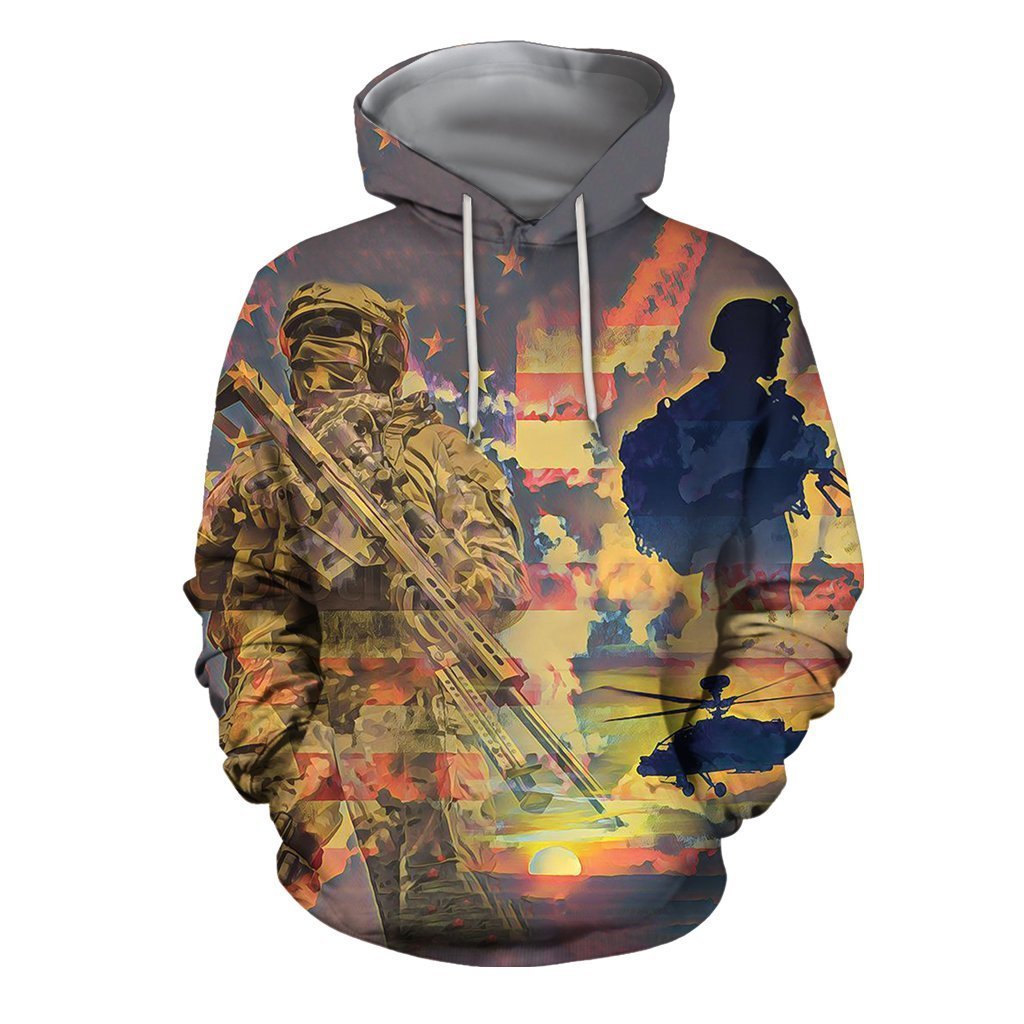 All Over Printed God N Country Shirts-Apparel-HP Arts-Hoodie-S-Vibe Cosy™