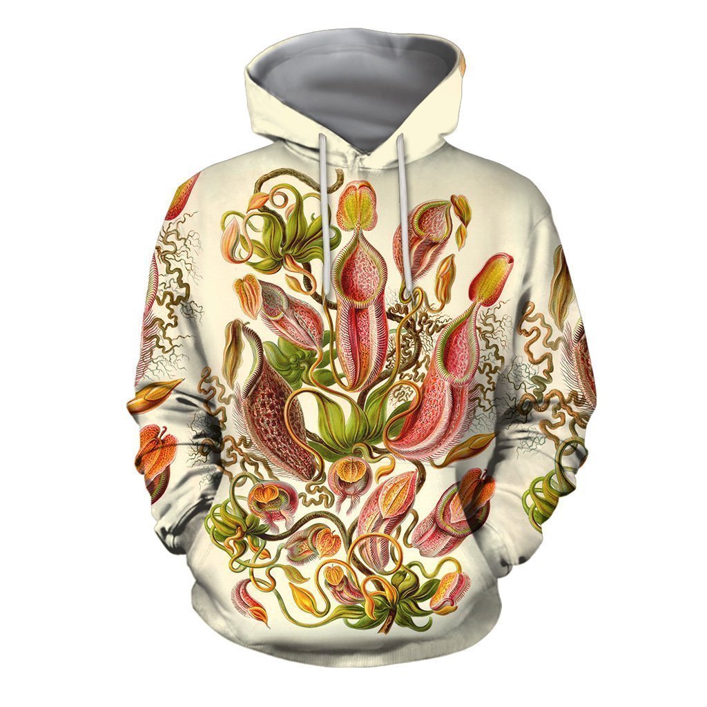 3D All Over Printed Carnivorous Plants Shirts And Shorts-Apparel-HP Arts-Hoodie-S-Vibe Cosy™