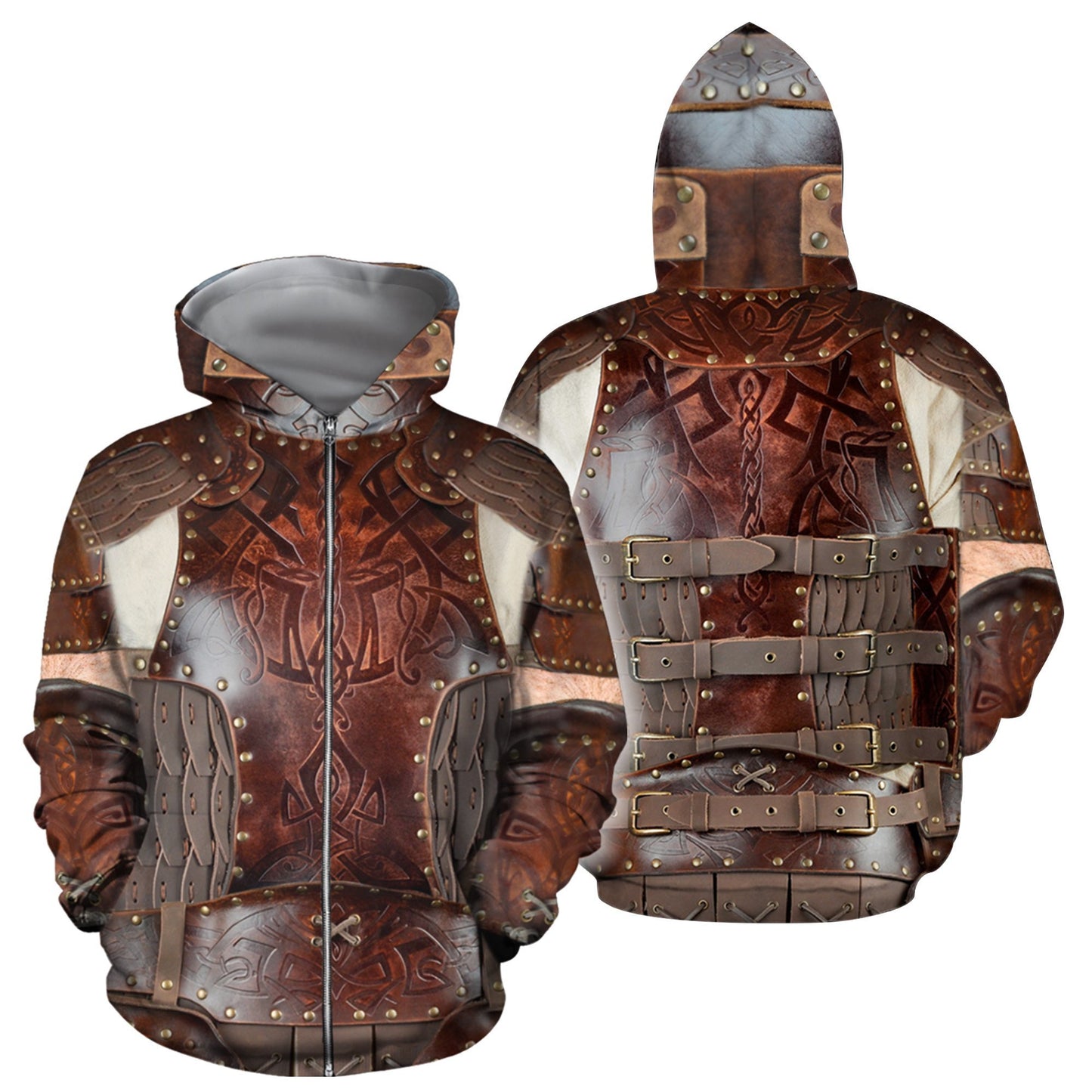 3D All Over Printed Viking Shirts-Apparel-HP Arts-ZIPPED HOODIE-S-Vibe Cosy™