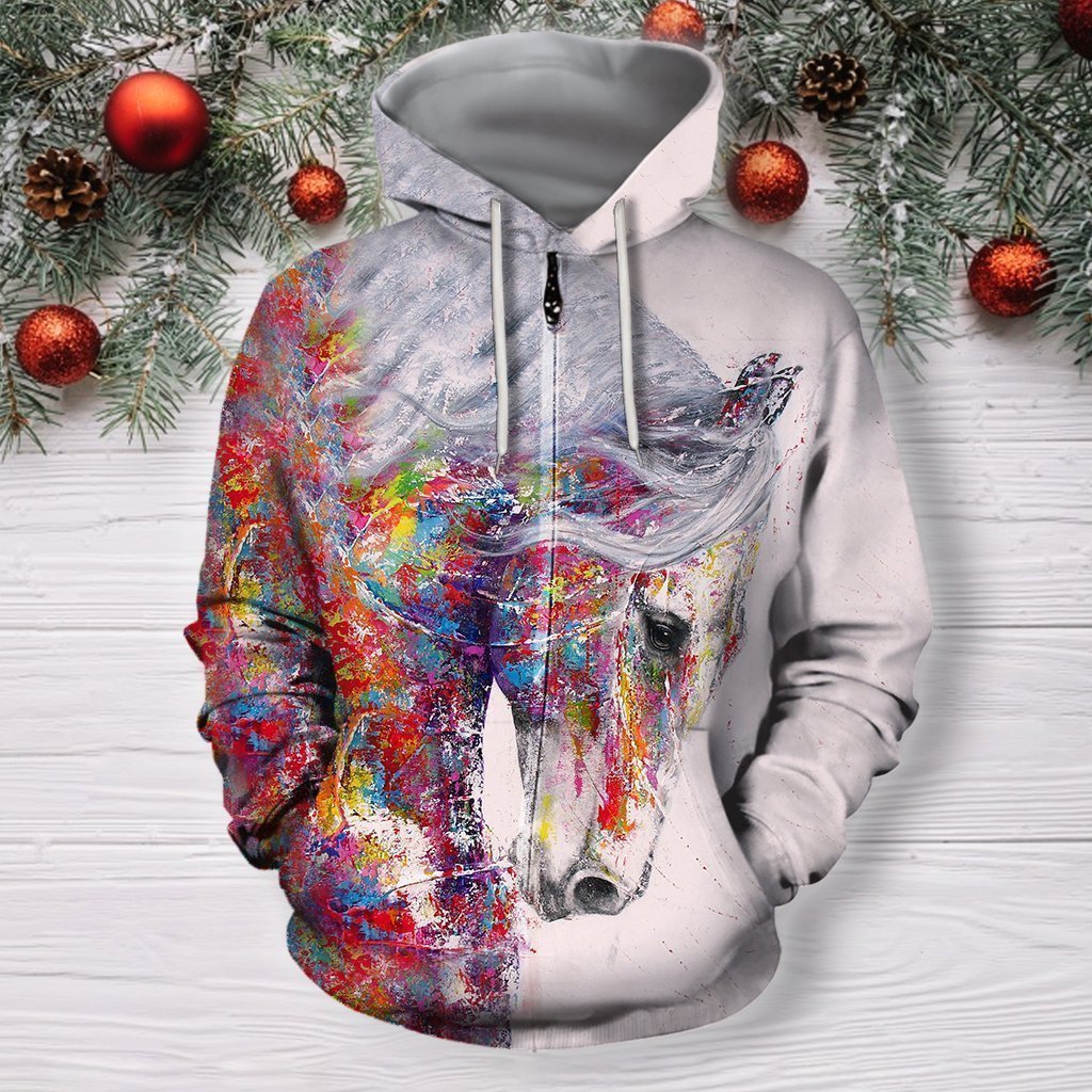 All Over Print Horse Art-Apparel-Phaethon-Hoodie-S-Vibe Cosy™