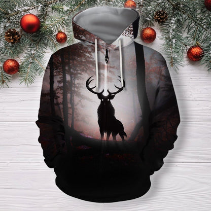 All Over Print Deer Shadow-Apparel-Phaethon-Hoodie-S-Vibe Cosy™