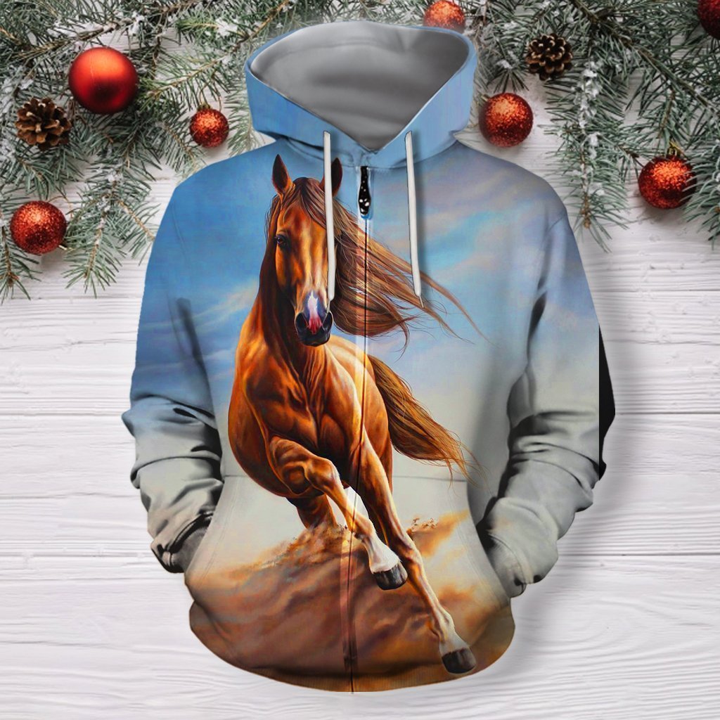 3D All Over Print Horse Run Shirts-Apparel-Phaethon-Zip-S-Vibe Cosy™