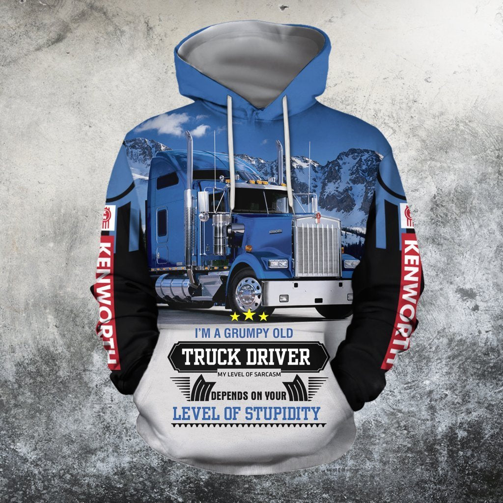 3D All Over Printed Truck Driver Hoodie-Apparel-HP Arts-Hoodie-S-Vibe Cosy™