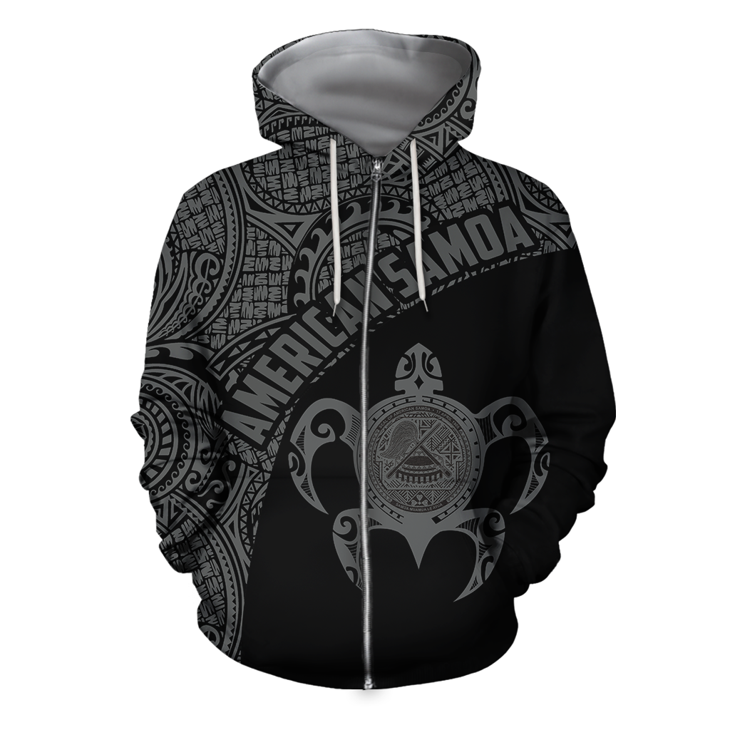 American Samoa Polynesian Hoodie - Gray H10-Apparel-Phaethon-Hoodie-S-Vibe Cosy™