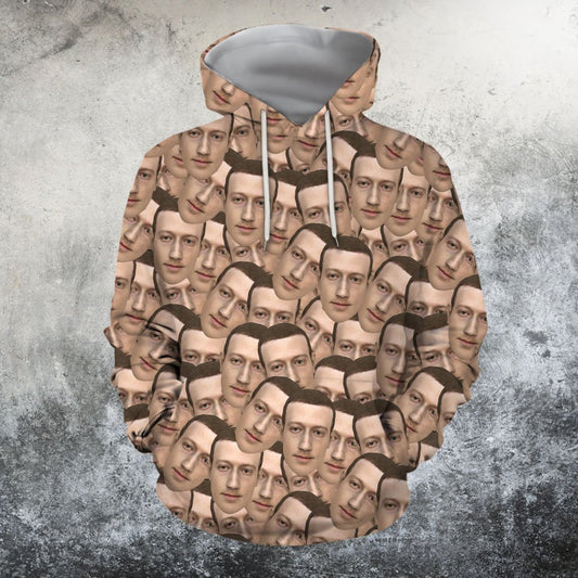 Zuckerberg texture Hoodie-Apparel-GP Art-Hoodie-S-Vibe Cosy™
