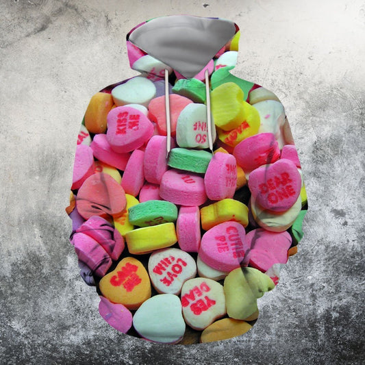 Candy Hearts Hoodie-Apparel-GP Art-Hoodie-S-Vibe Cosy™