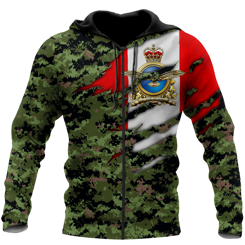 Canadian Air Force Veteran 3D All Over Printed Shirts PD10032102
