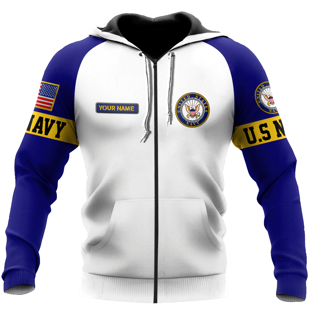 Customized name US Navy 3D All Over Printed Unisex Shirts