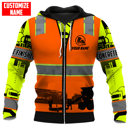 Concrete Finisher Not for the Weak Custom name 3D printed shirts