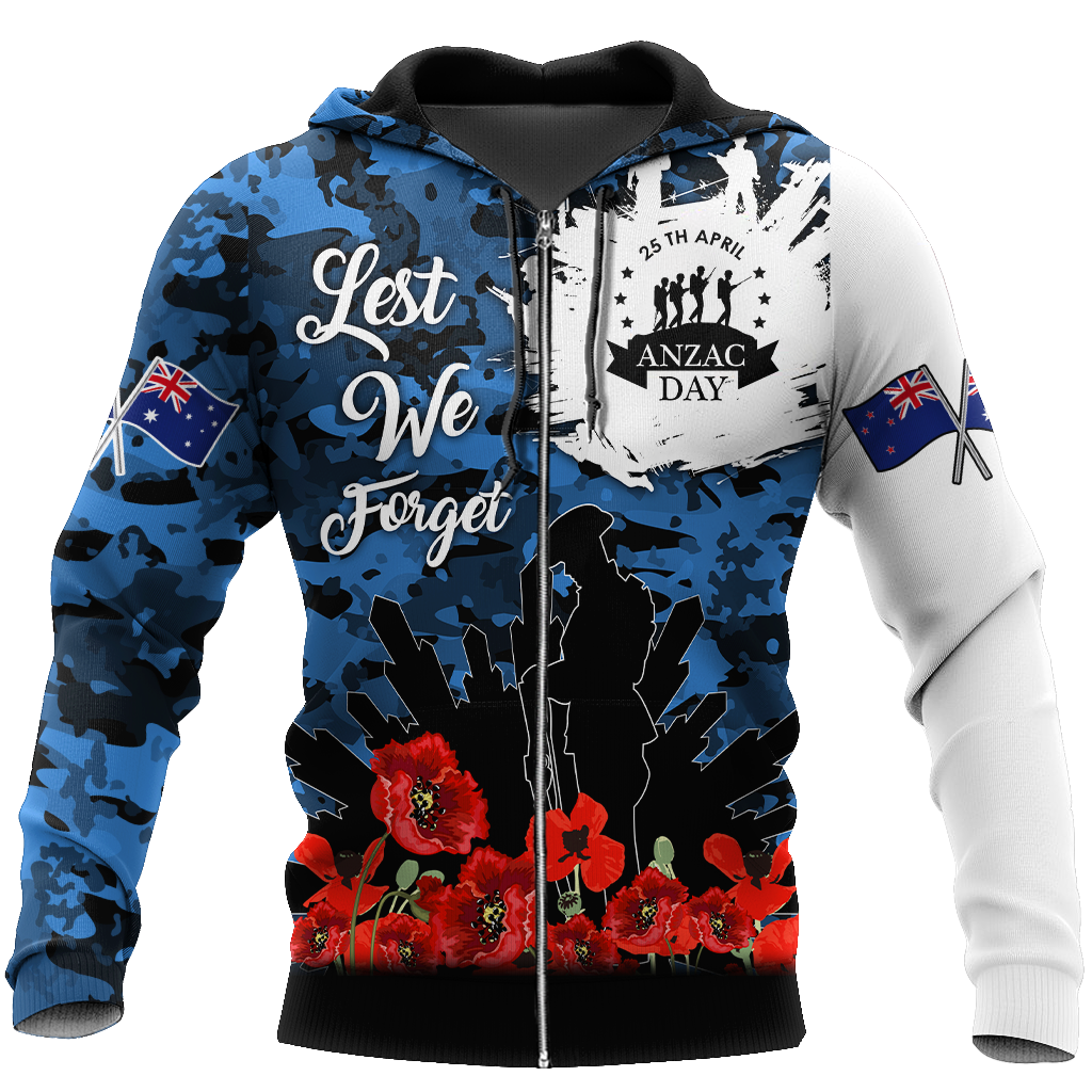 Lest We Forget Anzac Day 3D Printed Unisex Shirts TN