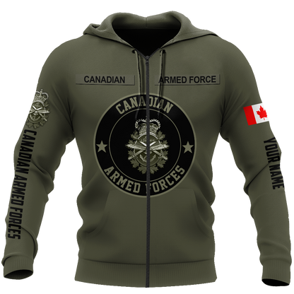 Personalized Name XT Canadian ARmed Forces 3D Printed Shirts DA27032102