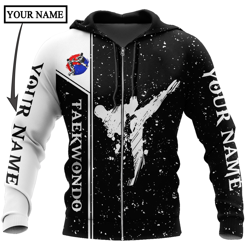 Customize Name Taekwondo Hoodie For Men And Women DD26032105