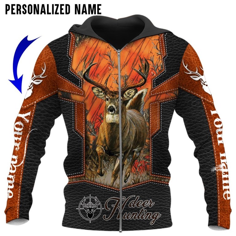 Premium Personalized Name Hunting 3D All Over Printed Unisex Shirts