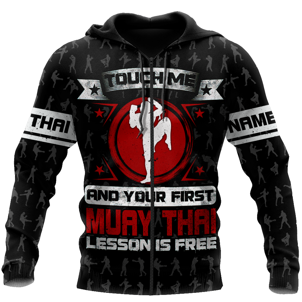 Customize Name Dont Touch Me Muay Thai Hoodie For Men And Women TNA02042103