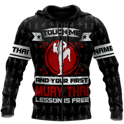 Customize Name Dont Touch Me Muay Thai Hoodie For Men And Women TNA02042103