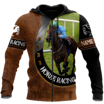 Horse Racing 3D All Over Printed Unisex Shirts