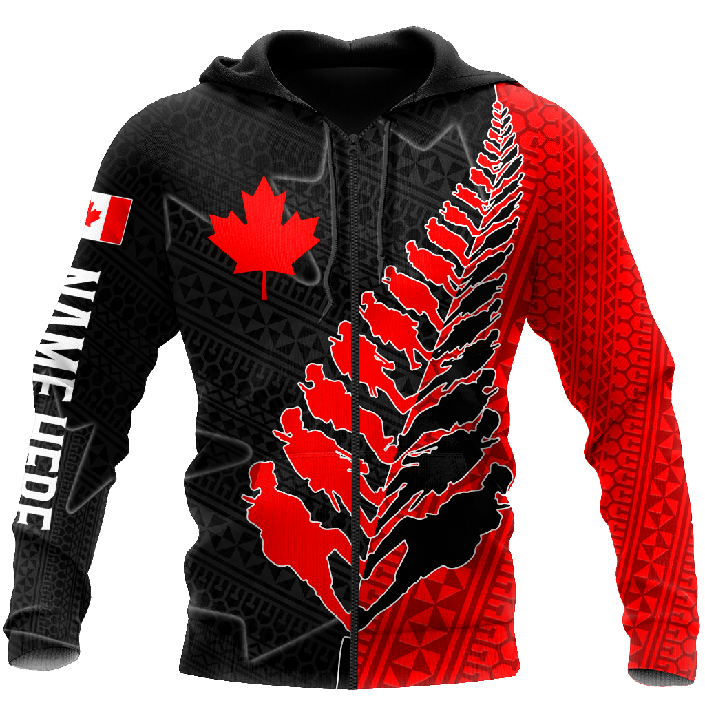 Custom Name XT Canadian Veteran - Remembrance Day 3D Printed Shirts TNA16032103