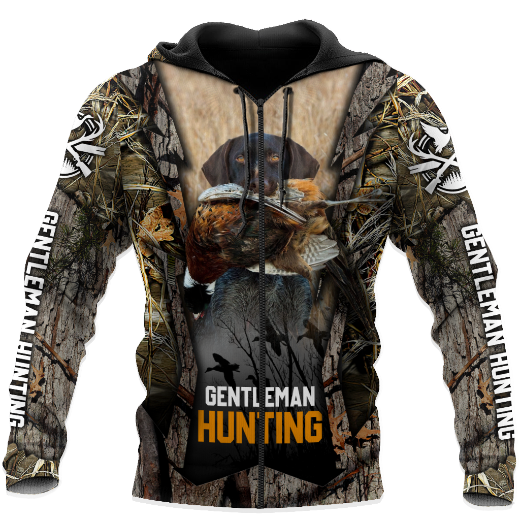 Hunting Dog 3D Over Printed Unisex Deluxe Hoodie ML