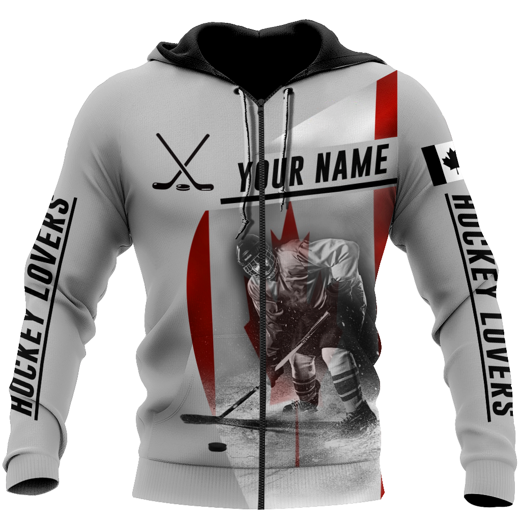 3D All Over Printed Hockey Canada Unisex Shirts SN03032105 Custom Name XT
