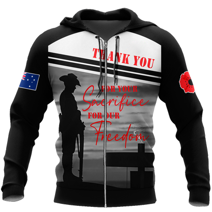 Premium Lest We Forget New Zealand Veteran 3D All Over Printed