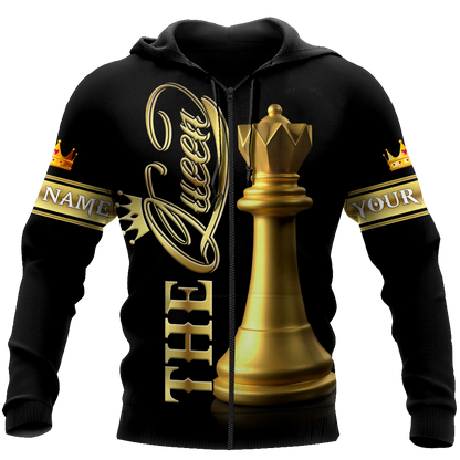 3D All Over Printed Chess Lovers- Queen Unisex Shirts  NTN17022101 Custom Name XT