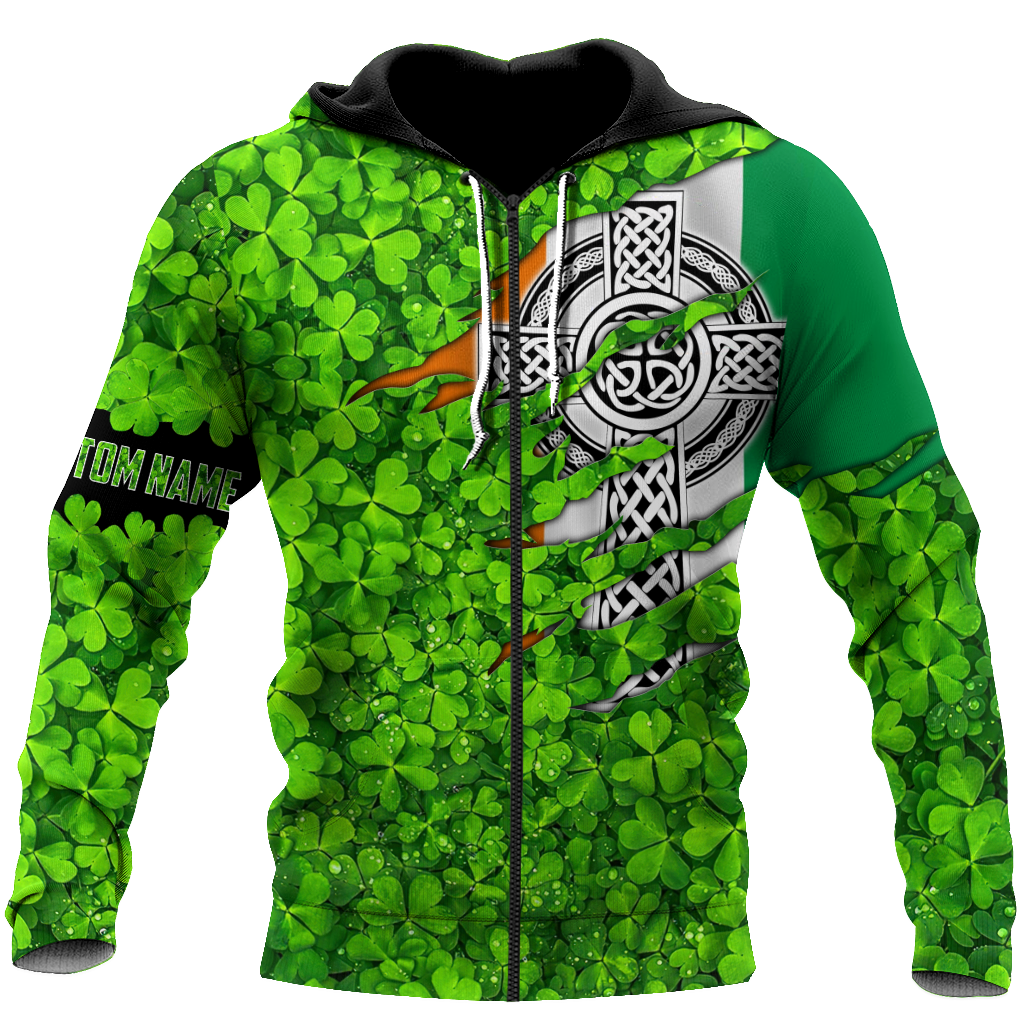 Premium Personalized Name Irish Saint Patrick's Day 3D All Over Printed Unisex Shirts