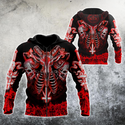 Skull Satanic Hoodie For Men And Women MH12012102