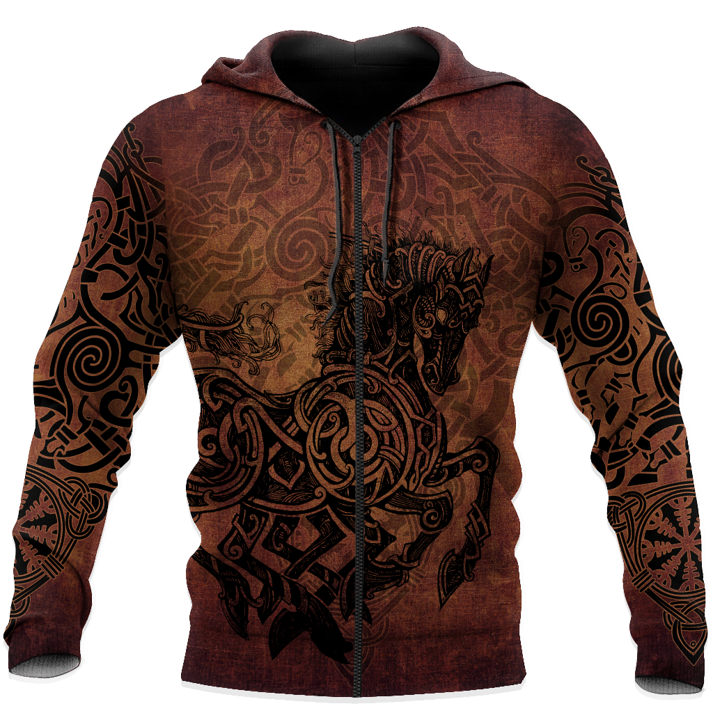 3D All Over Printed Horse Hoddie