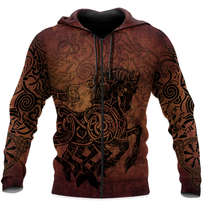 3D All Over Printed Horse Hoddie