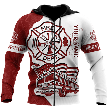 Customize Name Firefighter Hoodie For Men And Women MH08032108