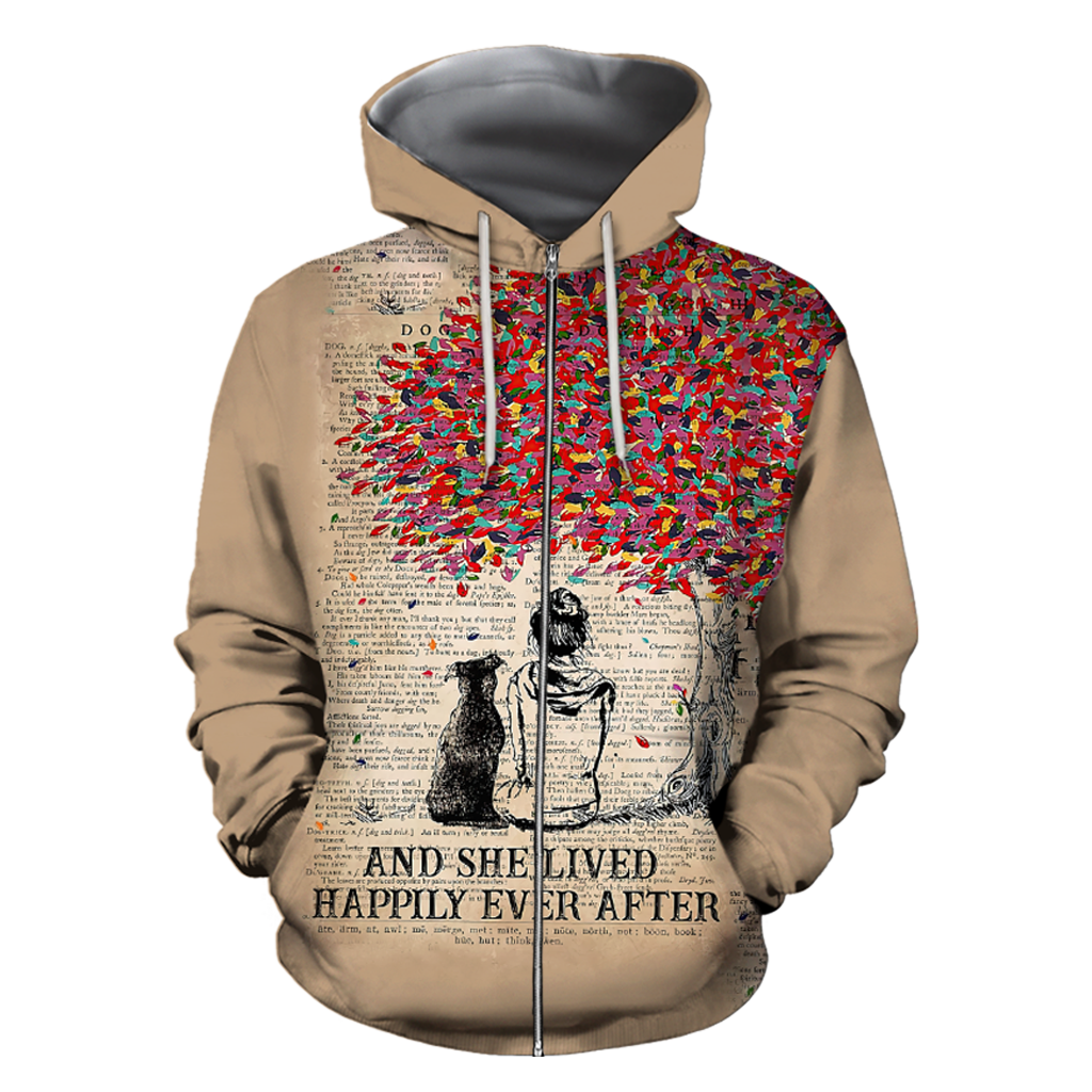 Dog lover - She lived happily ever after 3D hoodie shirt for men and women