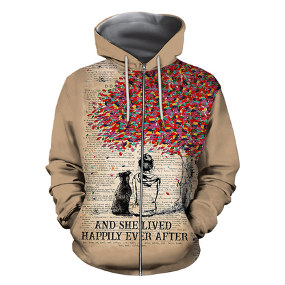 Dog lover - She lived happily ever after 3D hoodie shirt for men and women