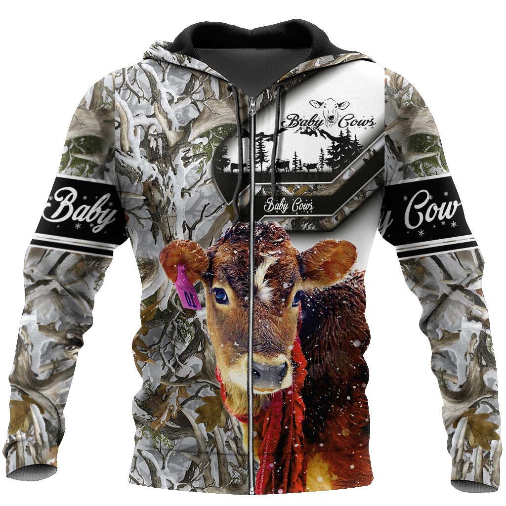 Cow 3d hoodie shirt for men and women DD11182003