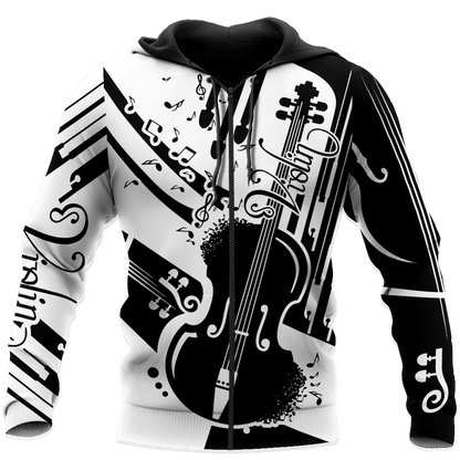 Violin Musical Instrument 3D All Over Printed Hoodie For Men And Women