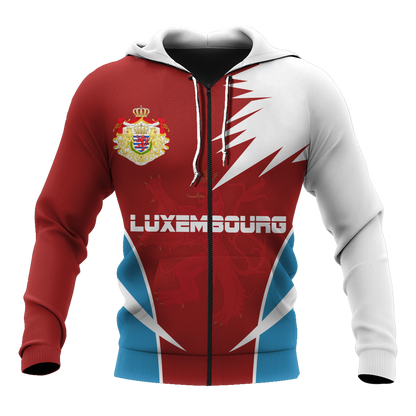 Luxembourg 3D All Over Printed Shirts For Men And Women