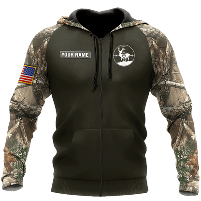 Customized Name Hunting Season 3D All Over Printed Unisex Shirts