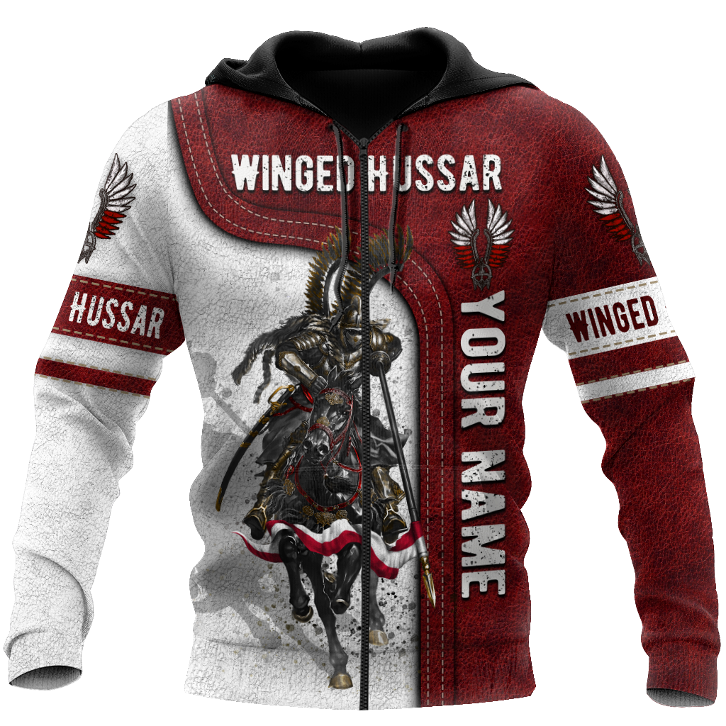 Premium Winged Hussars Red Custom name 3D Printed Shirts