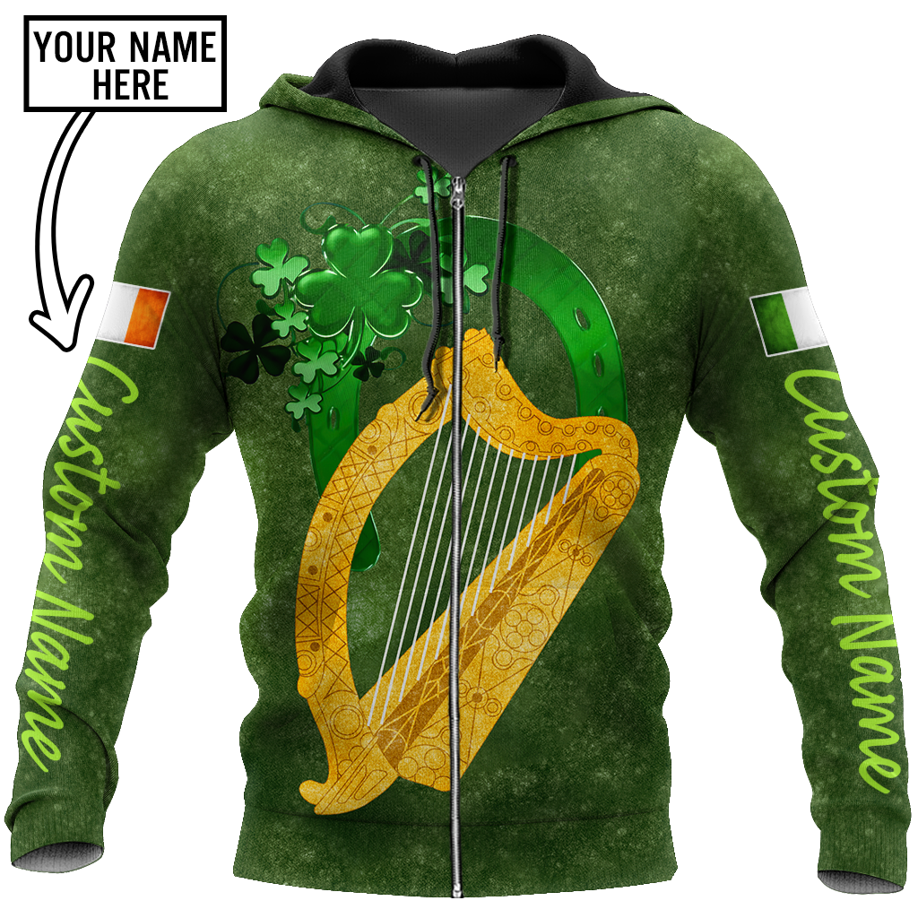 Premium Personalized Unisex All Over Printed Irish Symbols Shirts MEI