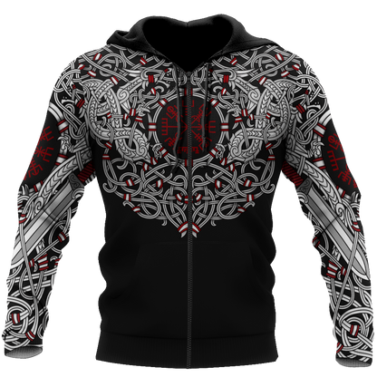 Premium 3D Printed Celtic Tatoo Shirts MEI